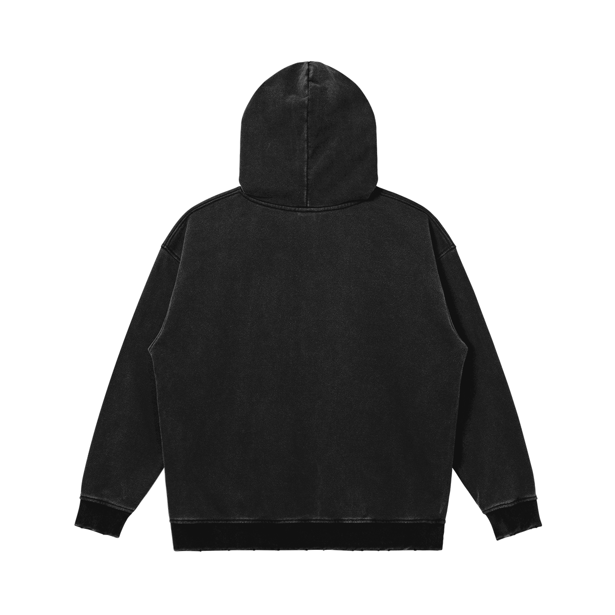 Black washed hoodie hotsell