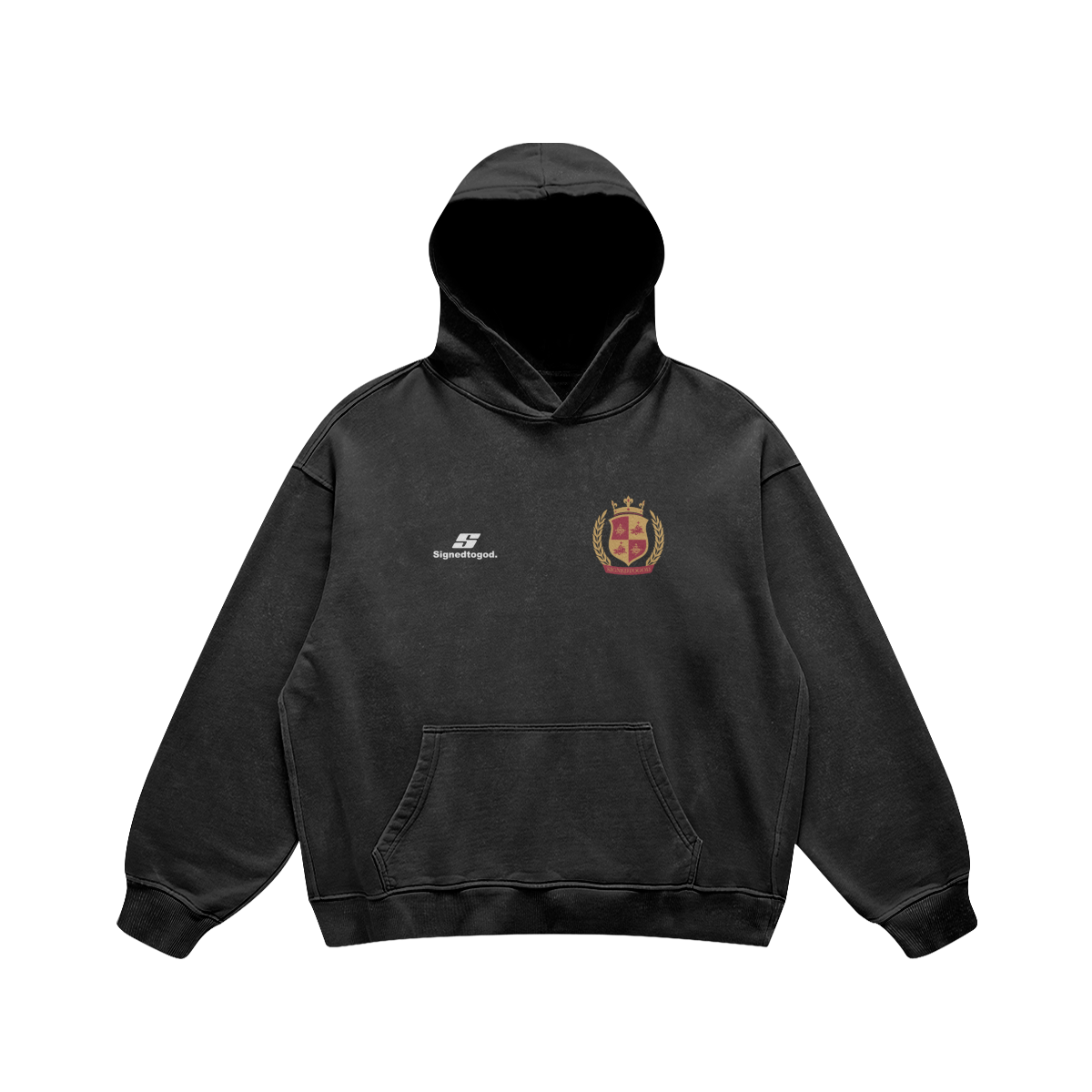 Black Varsity Hoodie